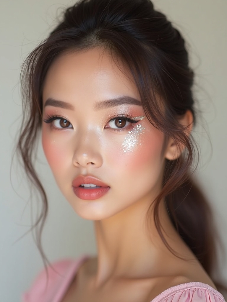 frosty chrome rhinestone sparkle pop