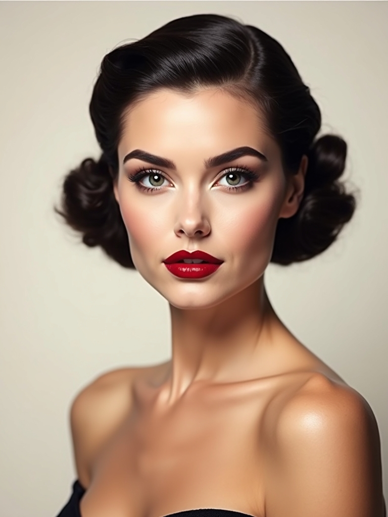 geometric winged liner with velvet