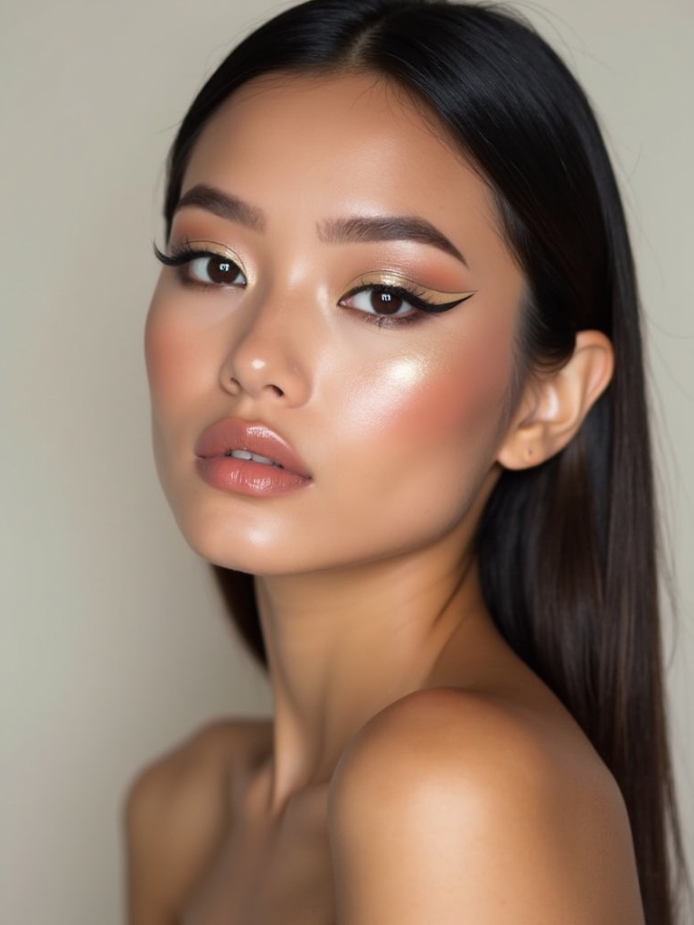 glasslike pinpointed chrome highlights