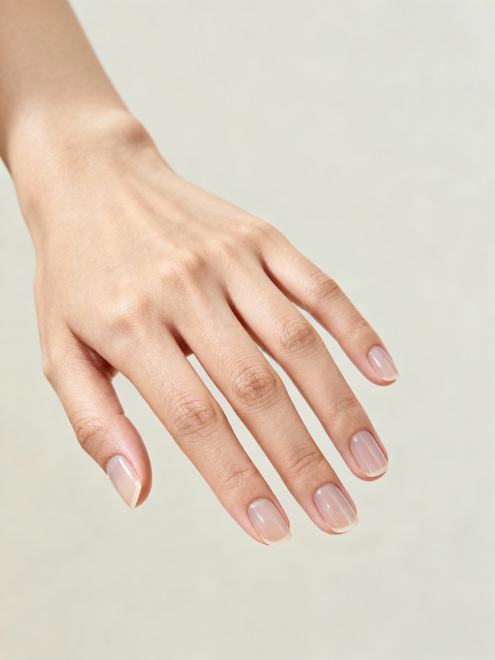 glassy clear gloss with buffed