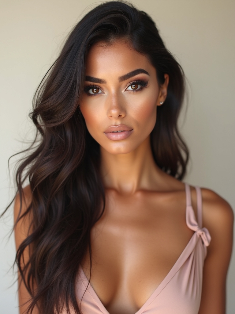 glassy latte smoky eyes