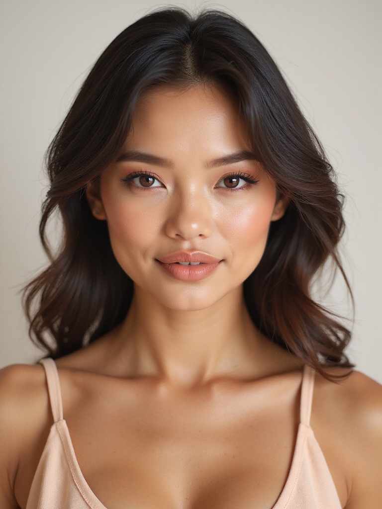 glassy skin vinyl lips
