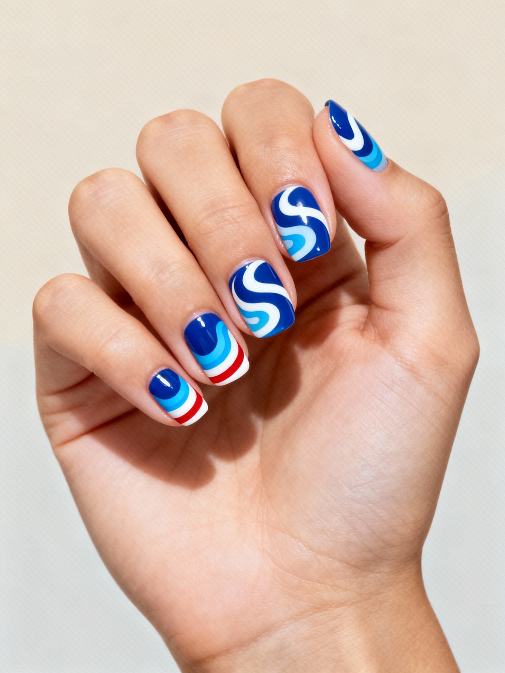 glassy sunlit cerulean wavetips