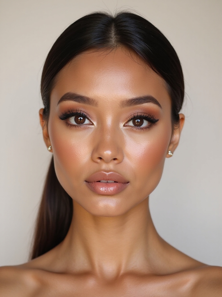 glassy wet look lids glossy lips