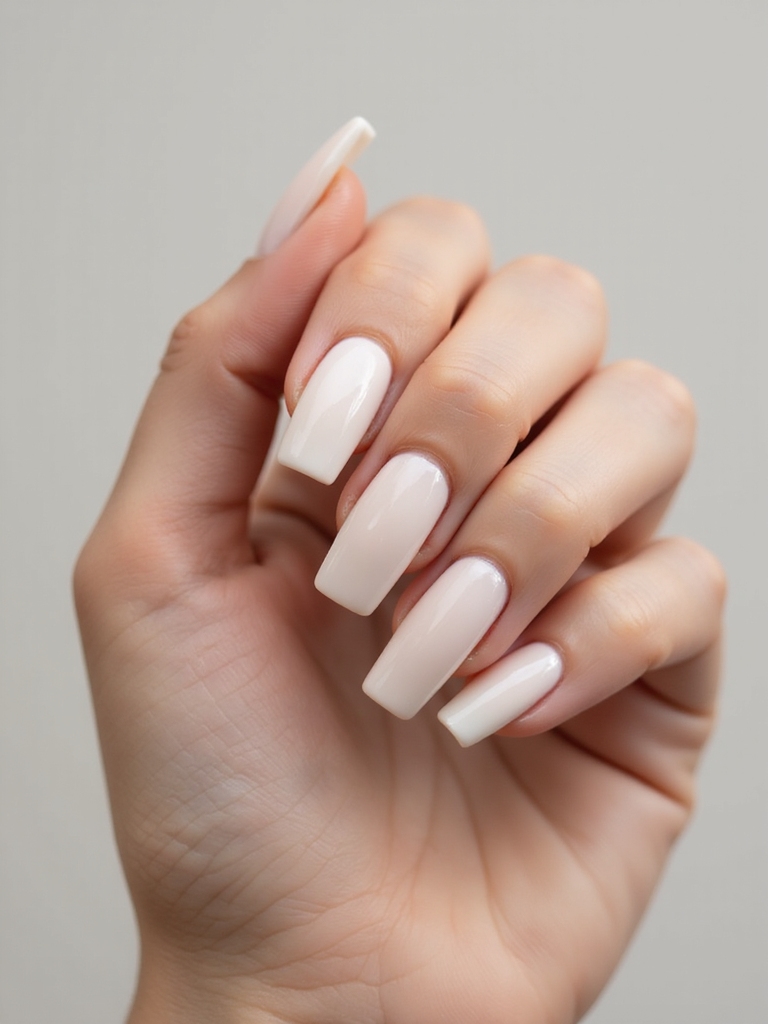glazed chrome square acrylics shine