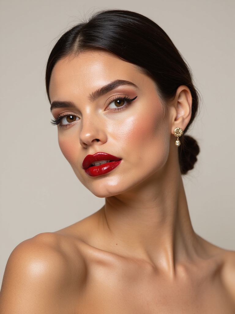 glossy cherry mirror shine lips