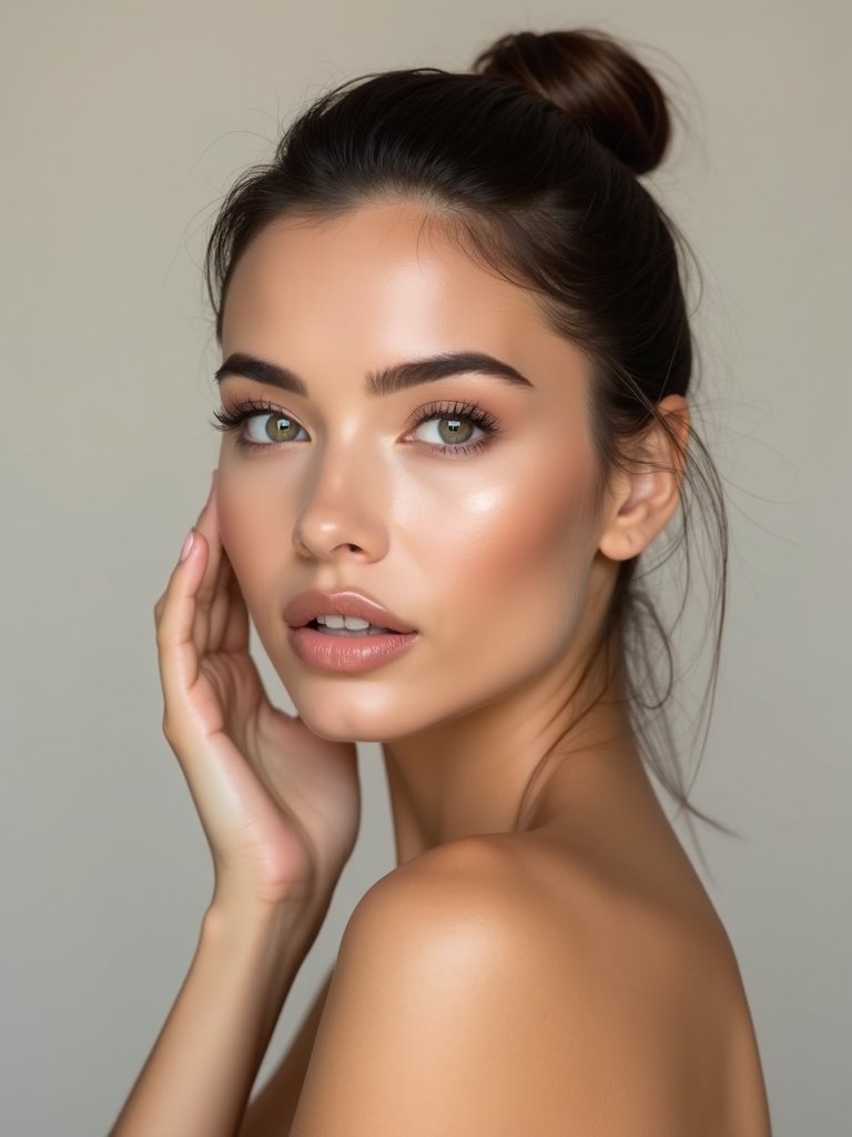 glossy lids natural skin