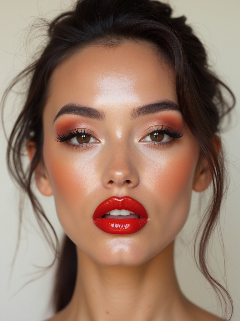 glossy vinyl centered juicy pout