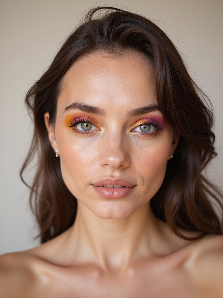 golden peach to plum
