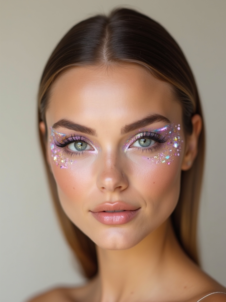 graphic liner and gems