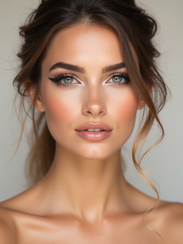 graphic liner with negative space