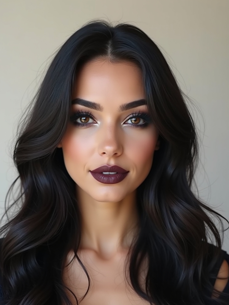 graphite smudged smoky under eye