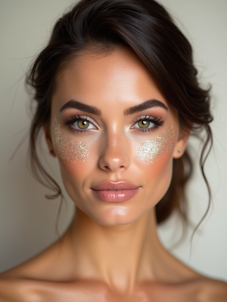 halo focused glitter eye accents