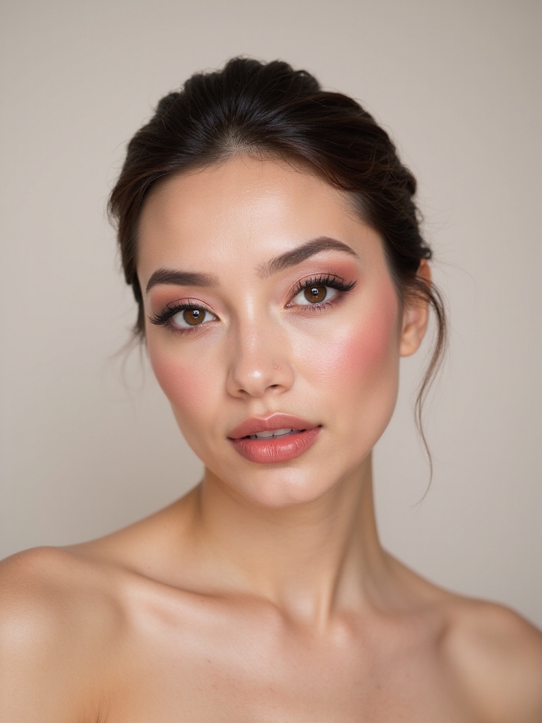 harmonious monochrome cheek lip match