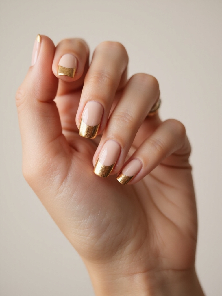 harvest gold crescent nails