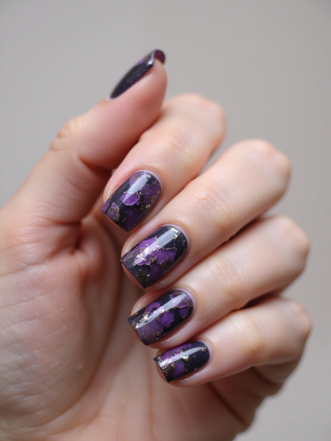 haunted glam geode foil veins