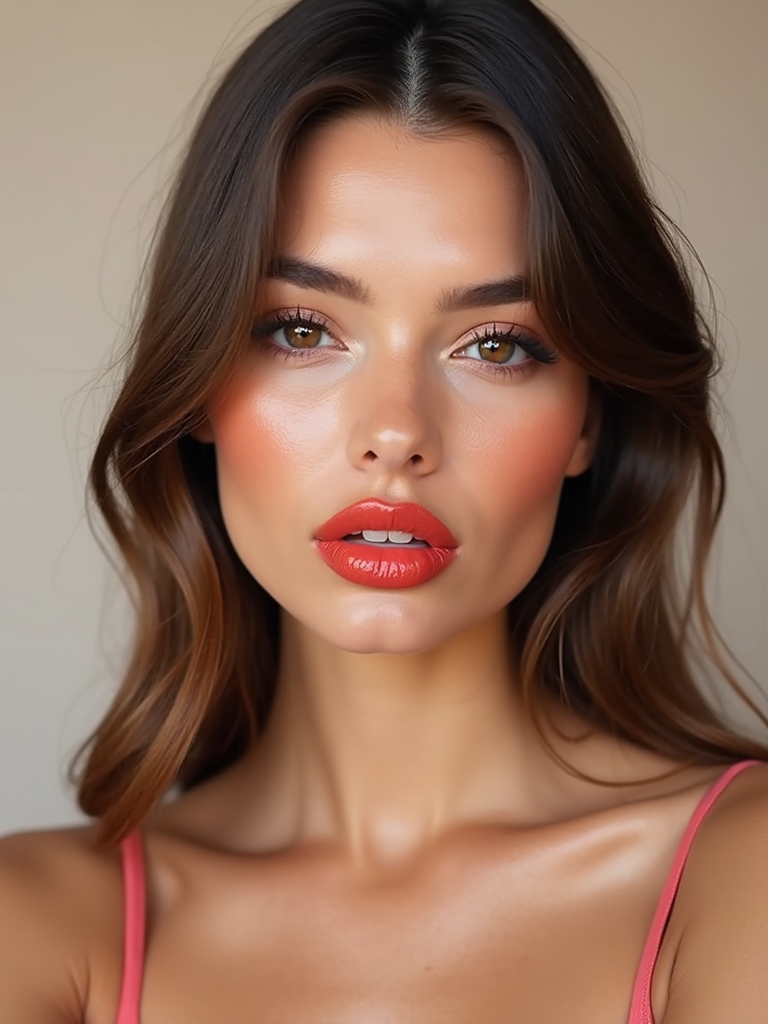 high shine hydrated strawberry gloss