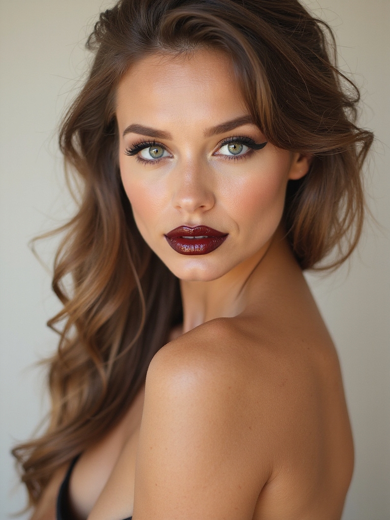 high shine vinyl lacquer lips