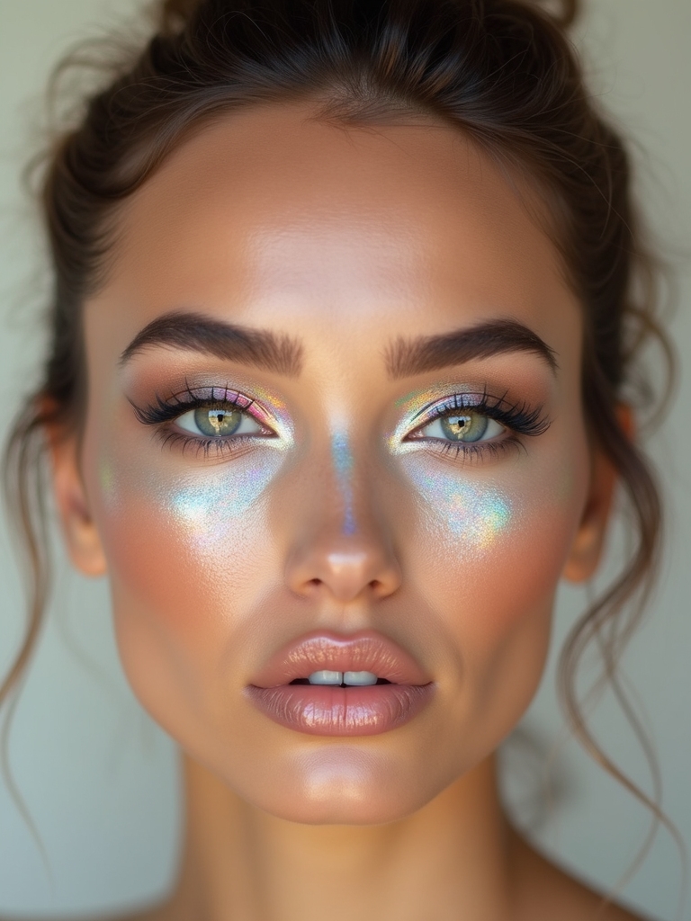 holographic opal cat glam