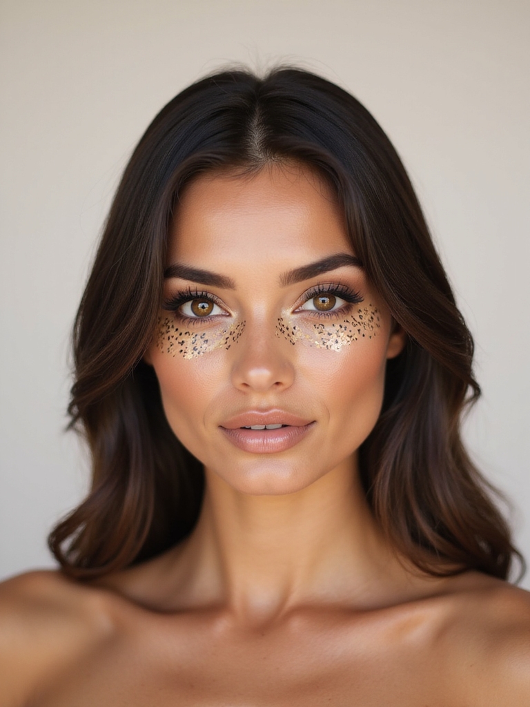 honey to bronze leopard liner