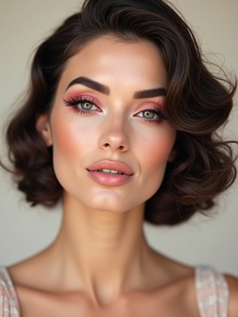 hot pink smoky eye