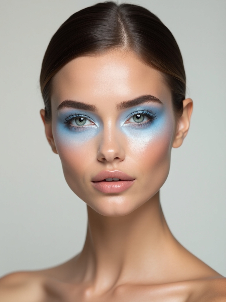 icy pastel cloud blue lid