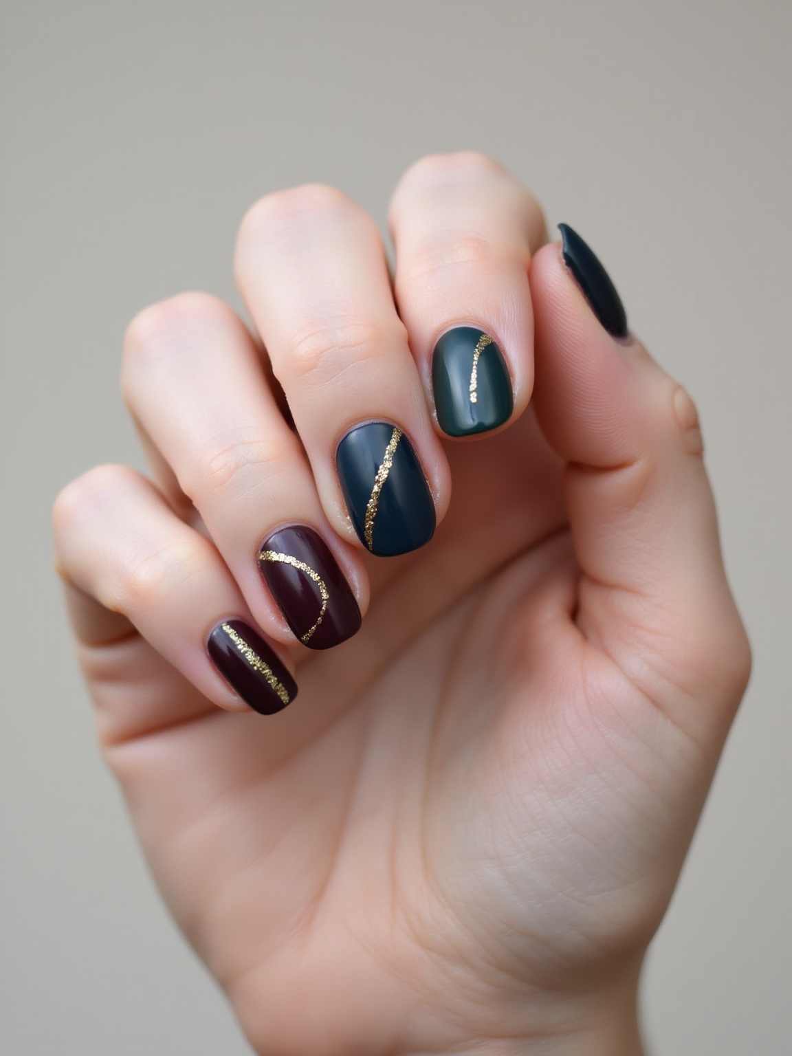 inky bases with gilding