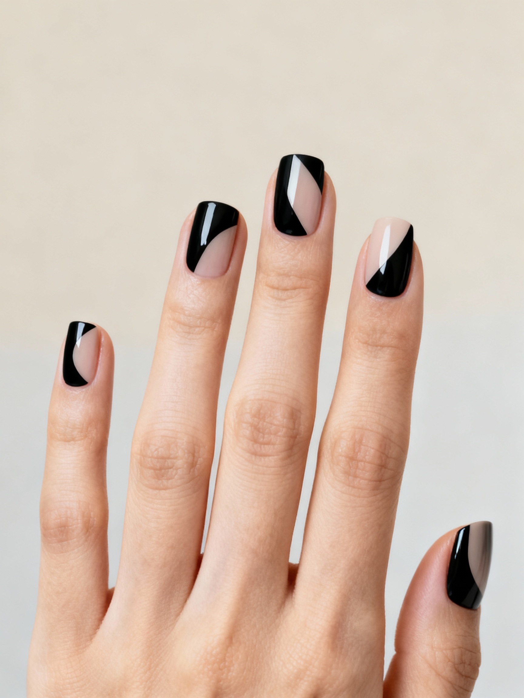 inky geometric negative space chic