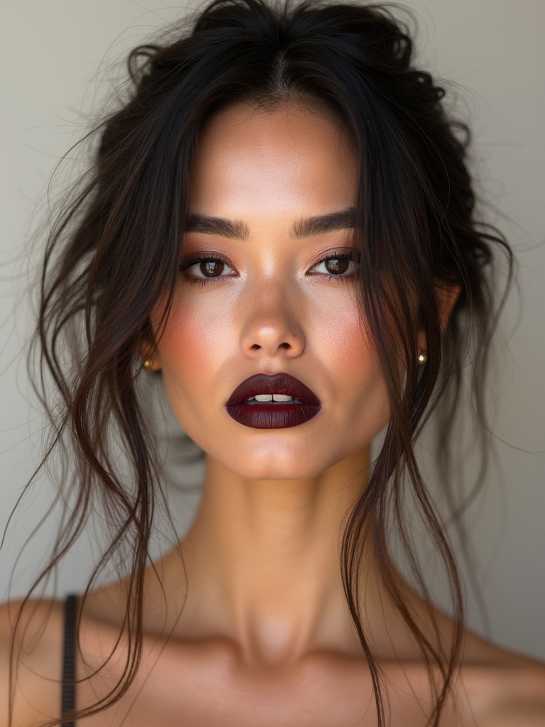 inky vampy gloss smudged