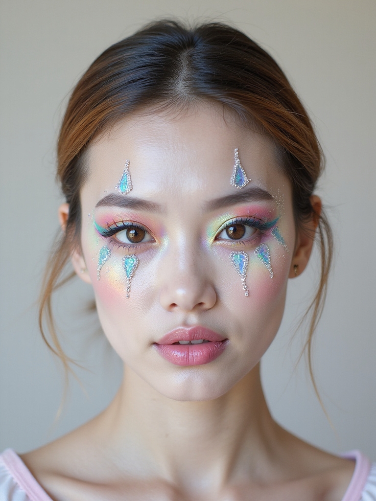 iridescent harlequin carnival glow