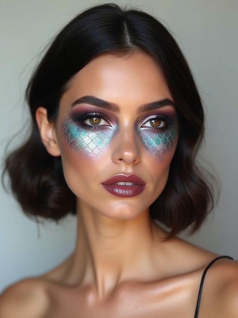iridescent mermaid cheek scales