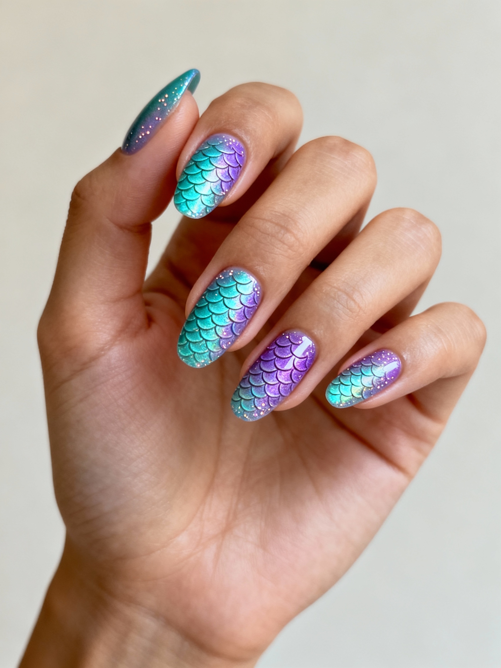 iridescent mermaid scale shimmer