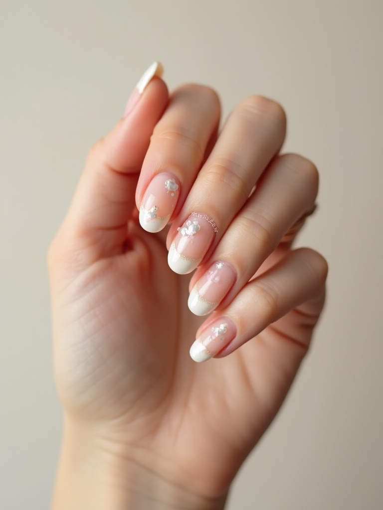 iridescent micro pearl shell accents