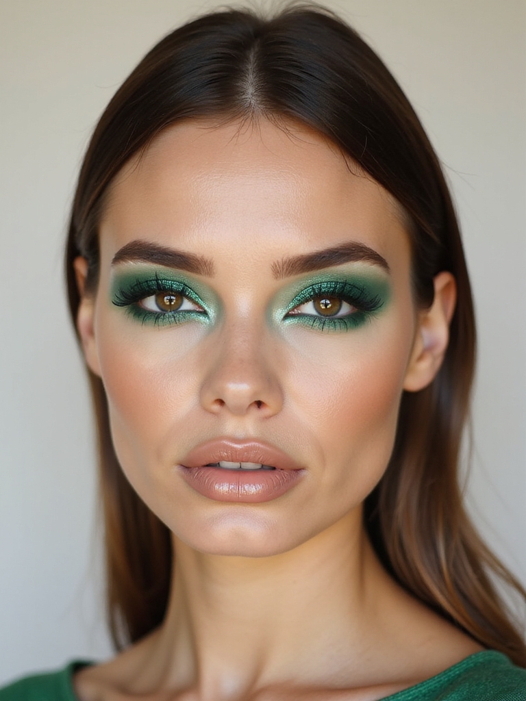 jade glitter topper technique