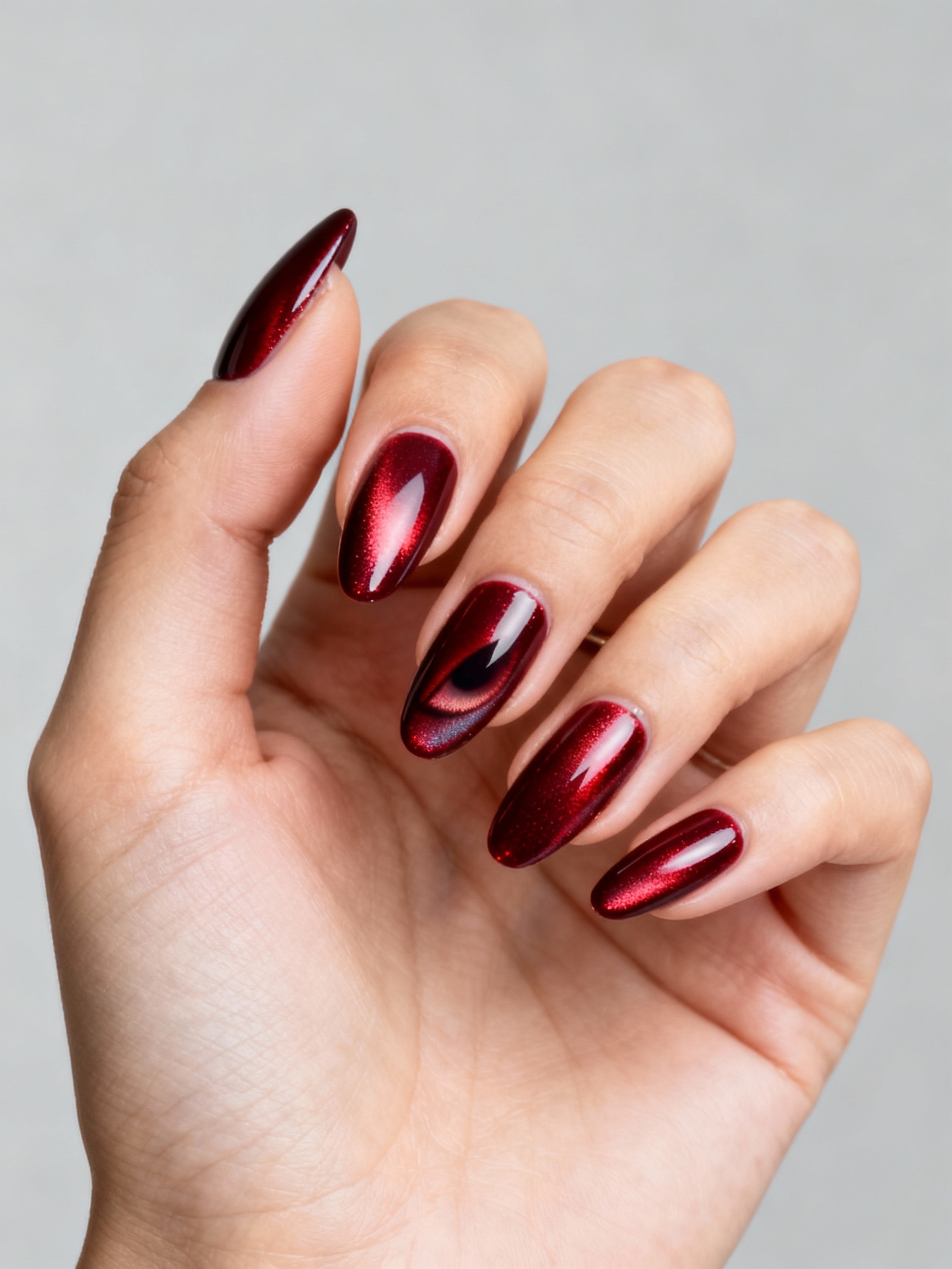 jewel toned magnetic cat eye