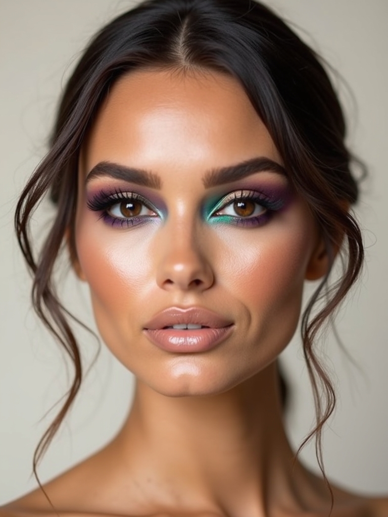 jewel toned reverse smokey eye