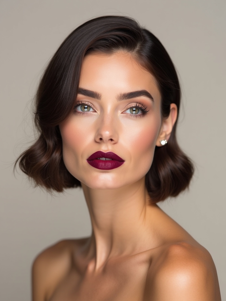 juicy berry lip minimal eyes