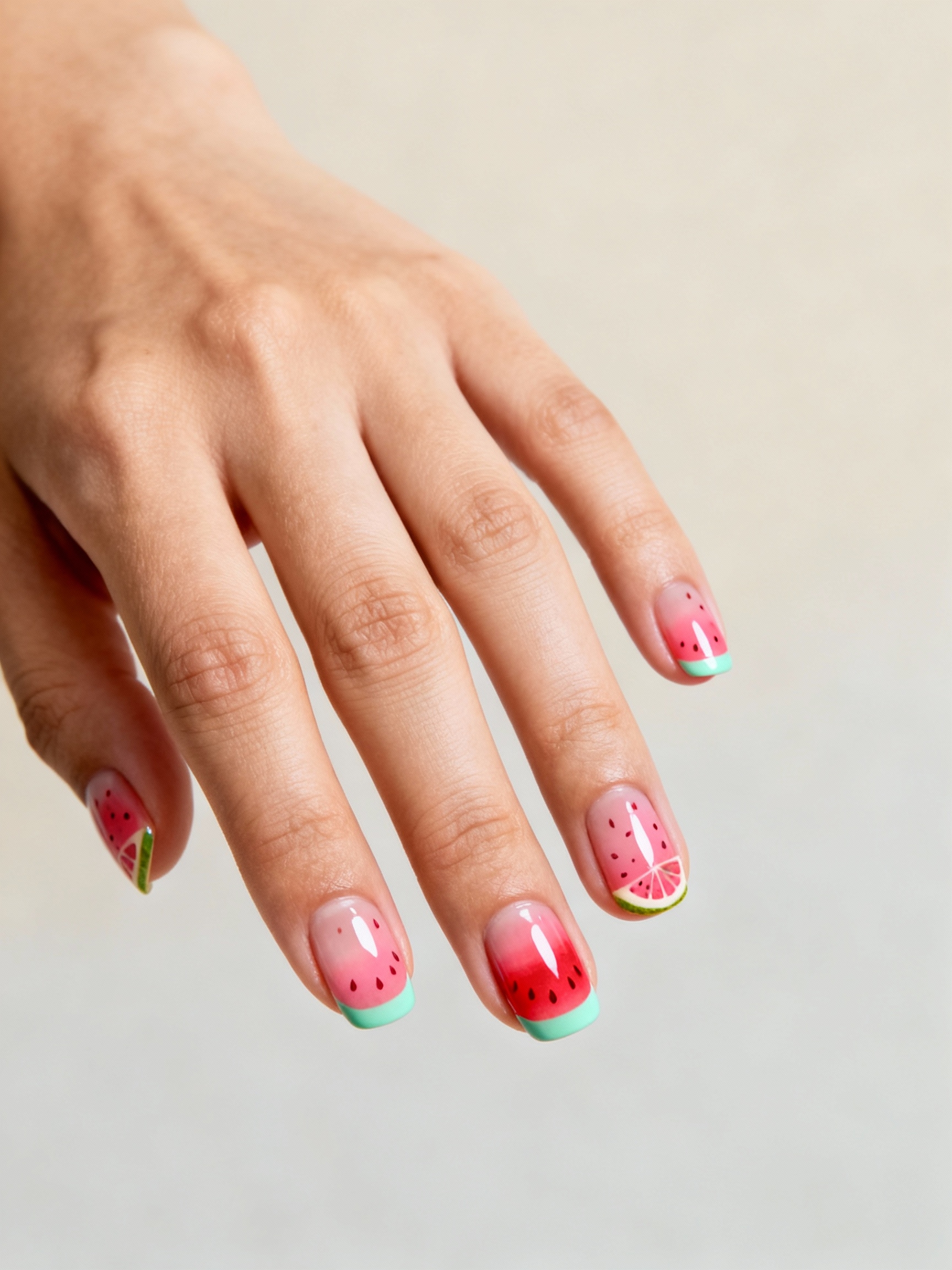 juicy pink green glossy smiles