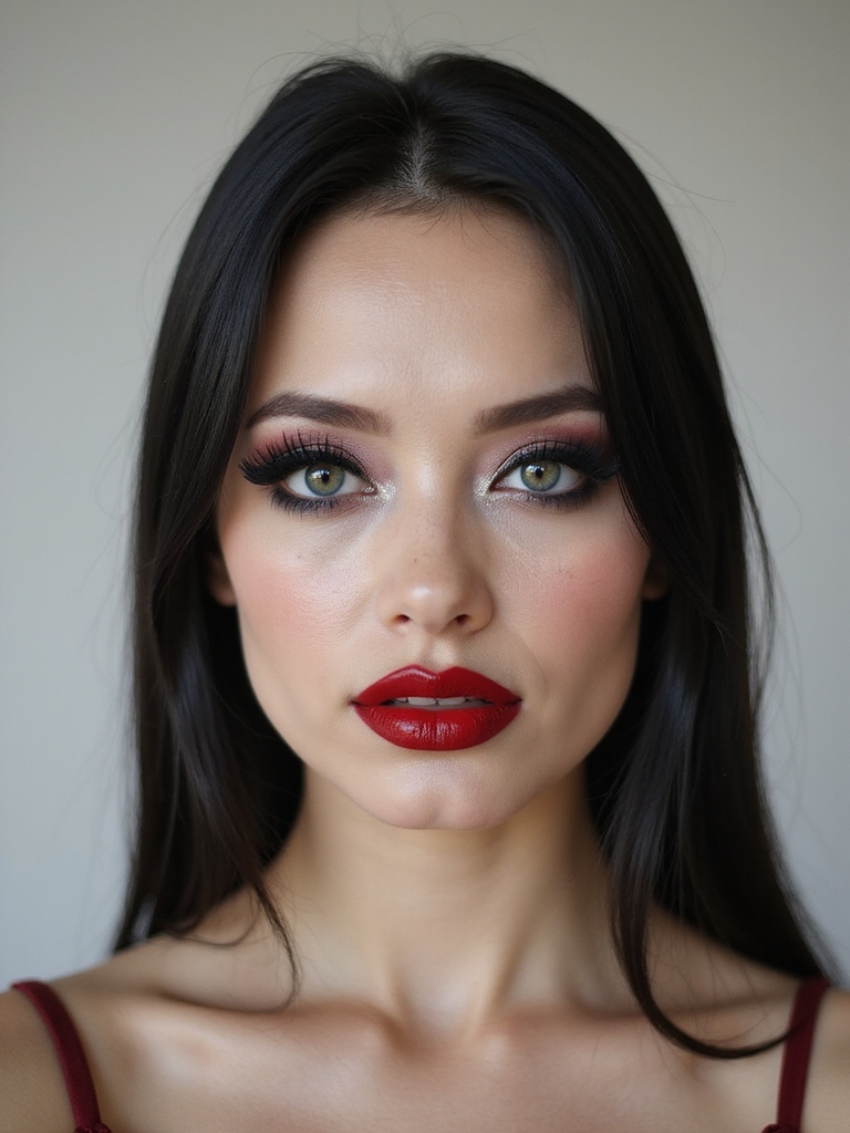 lacquered crimson tiny bow