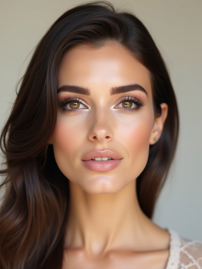 lifted natural clean arched brows