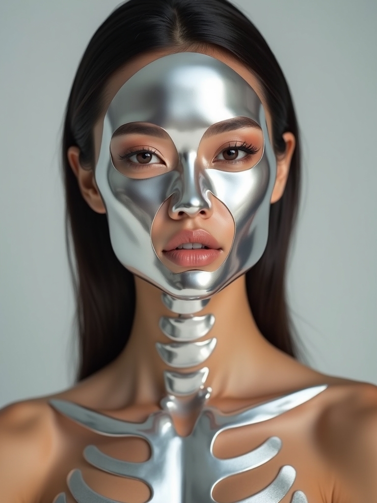 liquid chrome sculpted bones