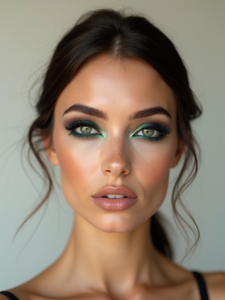 lush emerald smoky eye
