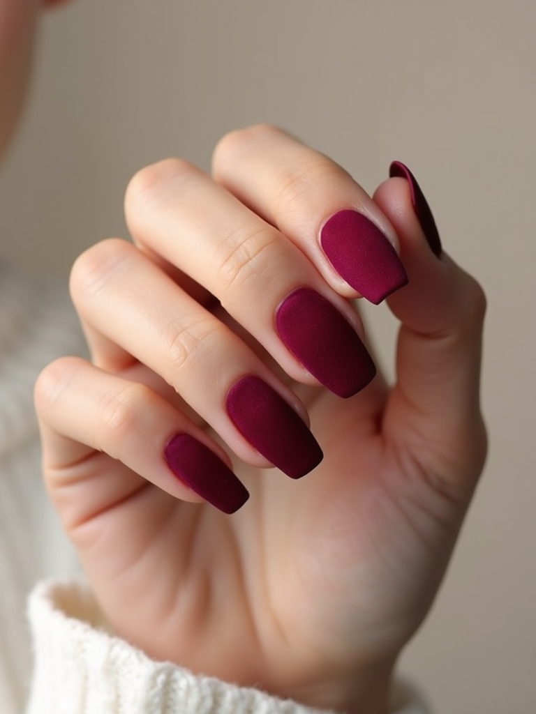 lush red to burgundy suede gradient