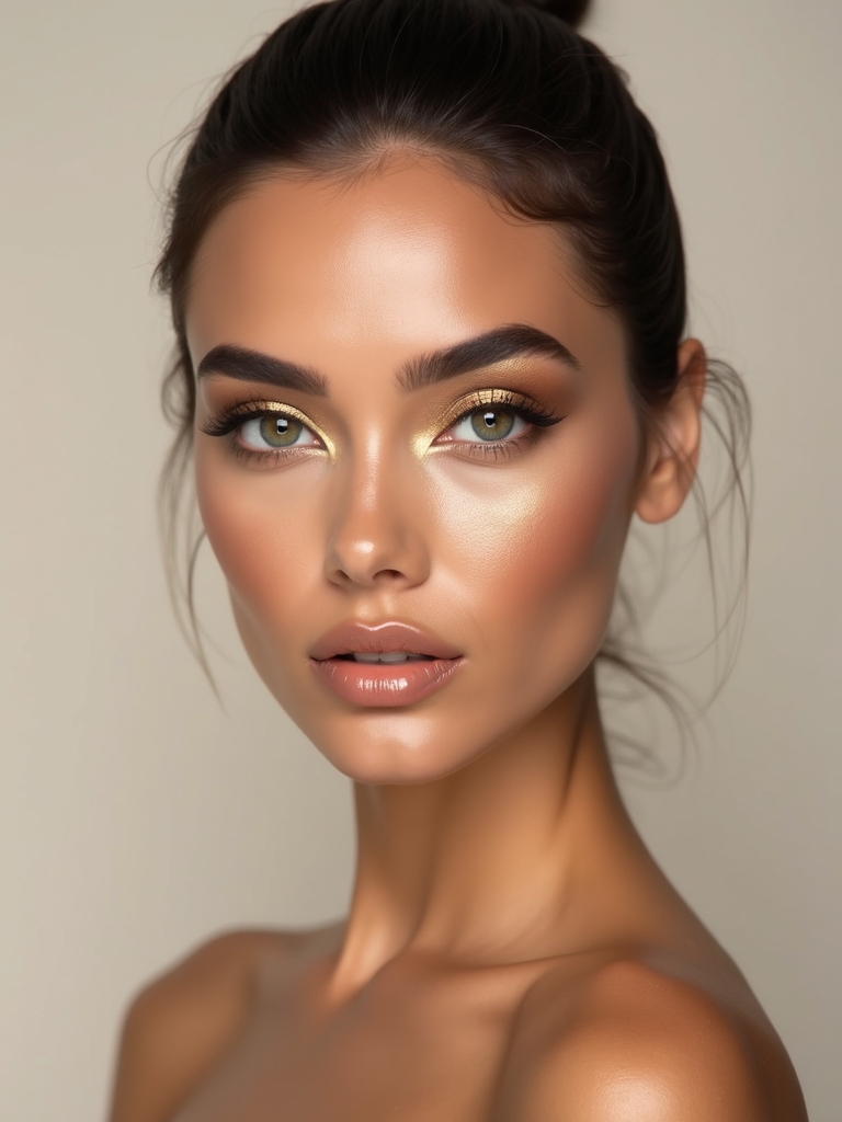 luxurious gold makeup looks