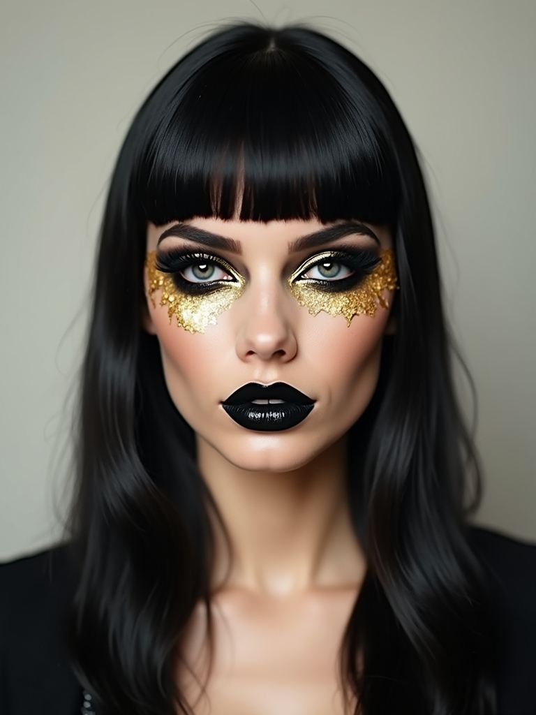 matte black torn gold accents