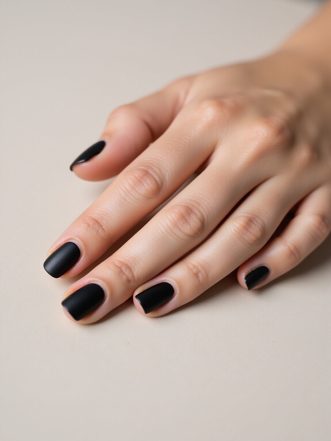 matte black with glossy tips