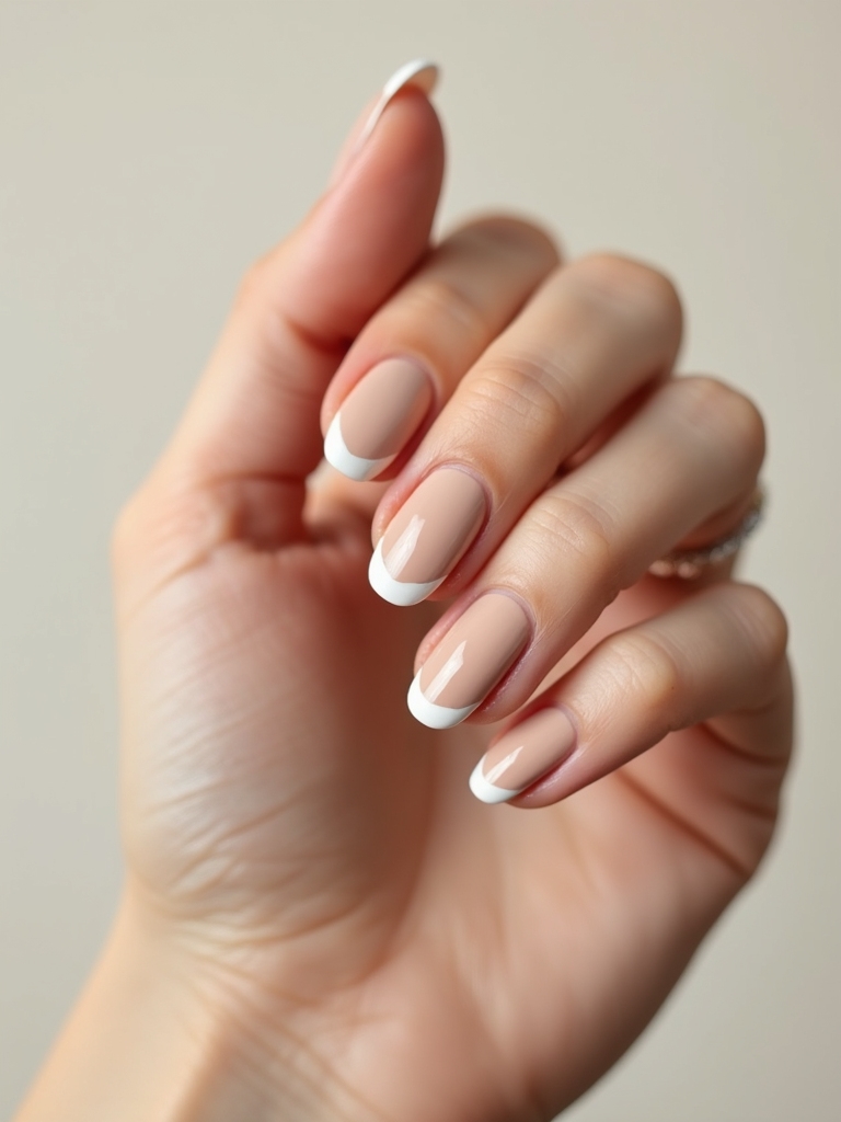 matte nude with glossy tips