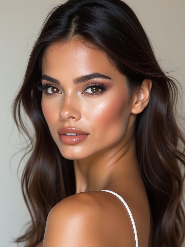 matte skin cinnamon lips brows