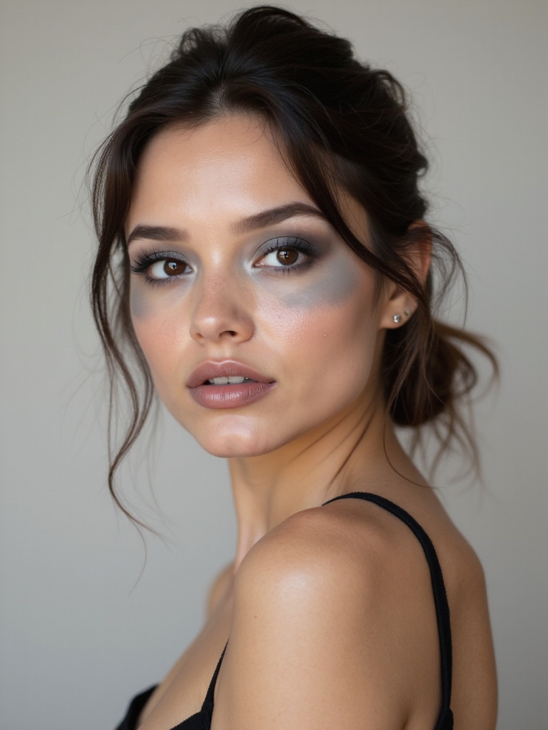 matte slate eyes silver highlight