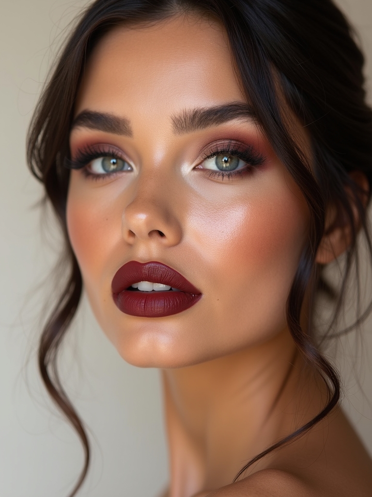 matte velvet skin bordeaux